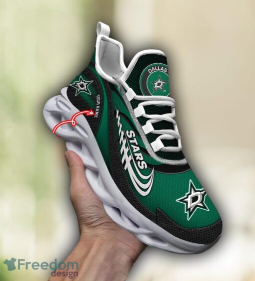 NHL Team Logo Dallas Stars Running Shoes Max Soul Shoes For Men Women Custom Name Product Photo 1