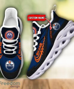 NHL Team Logo Edmonton Oilers Running Shoes Max Soul Shoes For Men Women Custom Name Product Photo 2