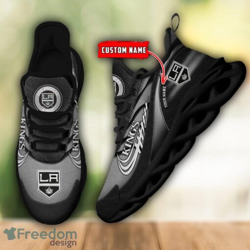 NHL Team Logo Los Angeles Kings Running Shoes Max Soul Shoes For Men Women Custom Name Product Photo 2