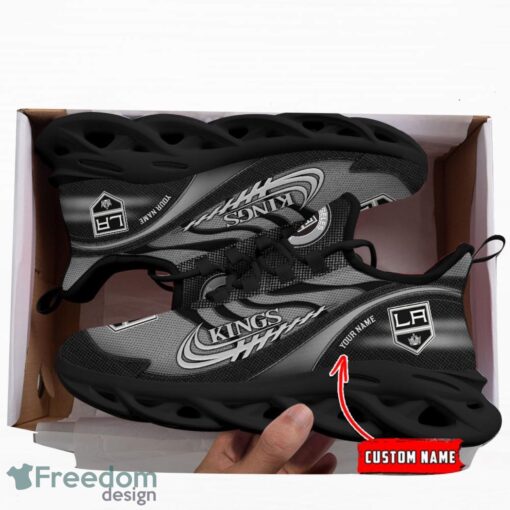 NHL Team Logo Los Angeles Kings Running Shoes Max Soul Shoes For Men Women Custom Name Product Photo 3