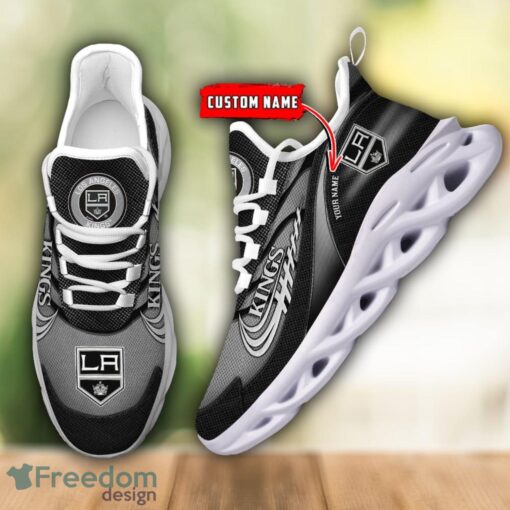 NHL Team Logo Los Angeles Kings Running Shoes Max Soul Shoes For Men Women Custom Name Product Photo 5