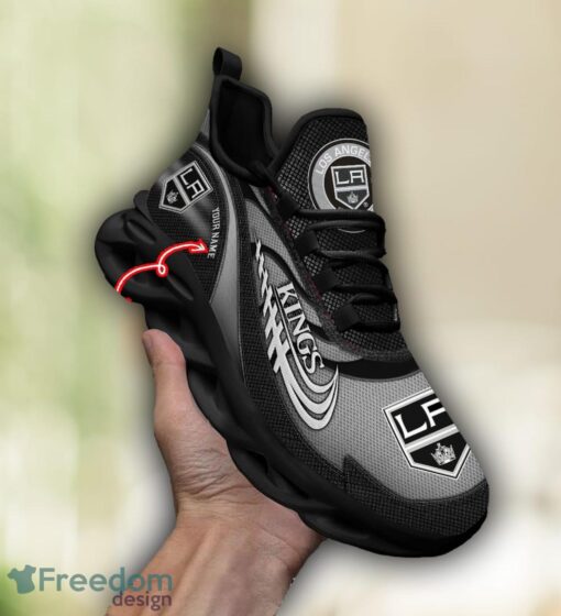 NHL Team Logo Los Angeles Kings Running Shoes Max Soul Shoes For Men Women Custom Name Product Photo 1