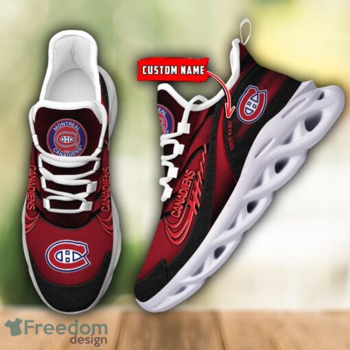 NHL Team Logo Montreal Canadiens Running Shoes Max Soul Shoes For Men Women Custom Name Product Photo 2