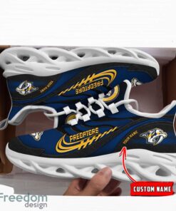 NHL Team Logo Nashville Predators Running Shoes Max Soul Shoes For Men Women Custom Name Product Photo 3