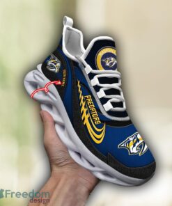 NHL Team Logo Nashville Predators Running Shoes Max Soul Shoes For Men Women Custom Name Product Photo 1