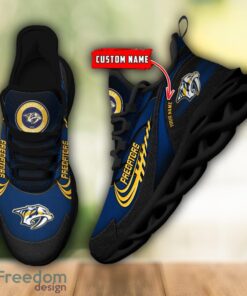 NHL Team Logo Nashville Predators Running Shoes Max Soul Shoes For Men Women Custom Name Product Photo 5