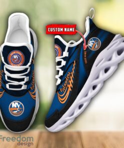 NHL Team Logo New York Islanders Running Shoes Max Soul Shoes For Men Women Custom Name Product Photo 2