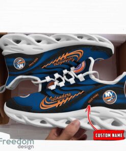 NHL Team Logo New York Islanders Running Shoes Max Soul Shoes For Men Women Custom Name Product Photo 3