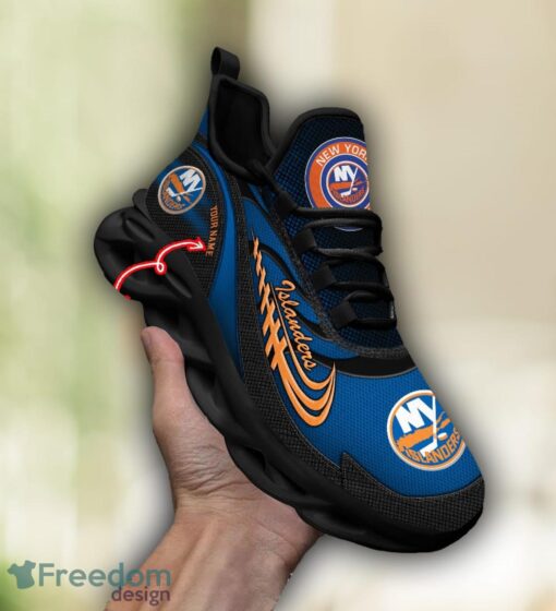 NHL Team Logo New York Islanders Running Shoes Max Soul Shoes For Men Women Custom Name Product Photo 4