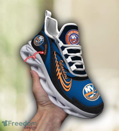 NHL Team Logo New York Islanders Running Shoes Max Soul Shoes For Men Women Custom Name Product Photo 1