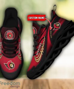 NHL Team Logo Ottawa Senators Running Shoes Max Soul Shoes For Men Women Custom Name Product Photo 2