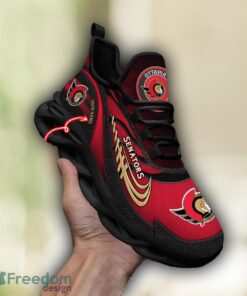 NHL Team Logo Ottawa Senators Running Shoes Max Soul Shoes For Men Women Custom Name Product Photo 1