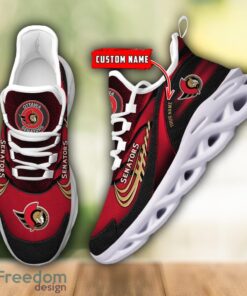 NHL Team Logo Ottawa Senators Running Shoes Max Soul Shoes For Men Women Custom Name Product Photo 5