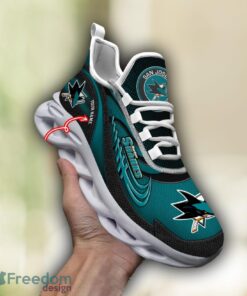 NHL Team Logo San Jose Sharks Running Shoes Max Soul Shoes For Men Women Custom Name Product Photo 4