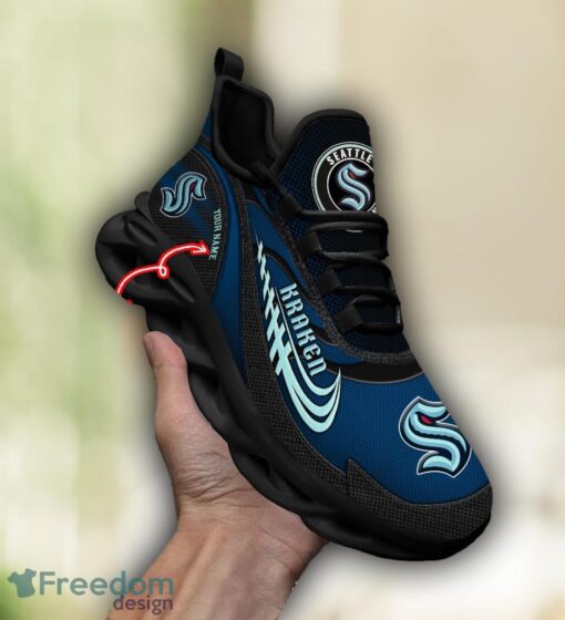 NHL Team Logo Seattle Kraken Running Shoes Max Soul Shoes For Men Women Custom Name Product Photo 4