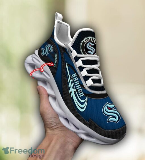 NHL Team Logo Seattle Kraken Running Shoes Max Soul Shoes For Men Women Custom Name Product Photo 1