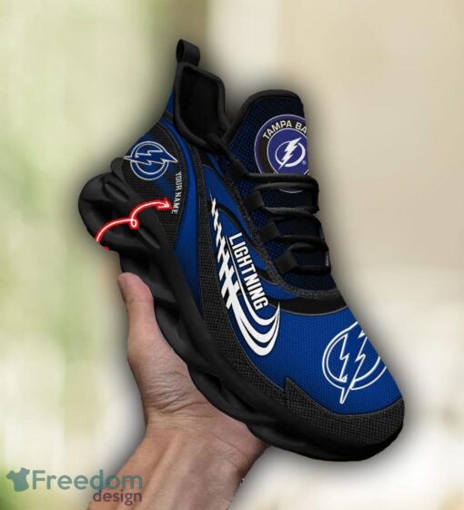 NHL Team Logo Tampa Bay Lightning Running Shoes Max Soul Shoes For Men Women Custom Name Product Photo 4