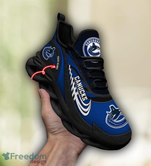 NHL Team Logo Vancouver Canucks Running Shoes Max Soul Shoes For Men Women Custom Name Product Photo 4