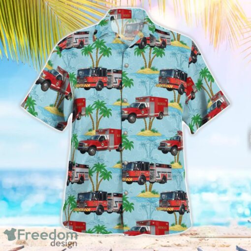 North Carolina Black Mountain Fire Department Beach Hawaiian Shirt Product Photo 2