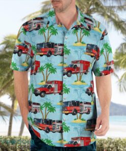 North Carolina Black Mountain Fire Department Beach Hawaiian Shirt Product Photo 3