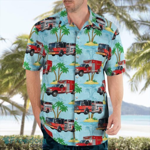 North Carolina Black Mountain Fire Department Beach Hawaiian Shirt Product Photo 3