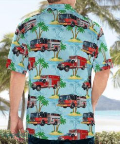 North Carolina Black Mountain Fire Department Beach Hawaiian Shirt Product Photo 4