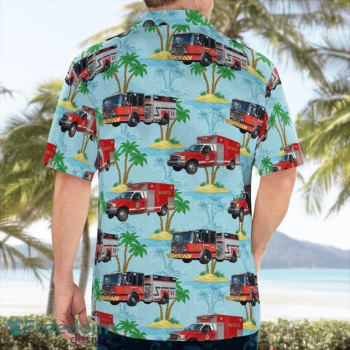 North Carolina Black Mountain Fire Department Beach Hawaiian Shirt Product Photo 4