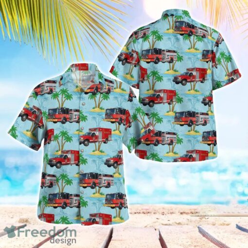 North Carolina Black Mountain Fire Department Beach Hawaiian Shirt Product Photo 1