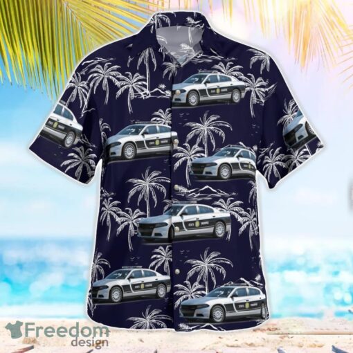 North Carolina Highway Patrol Dodge Charger sedan 3D Summer Aloha Hawaiian Shirt Product Photo 3