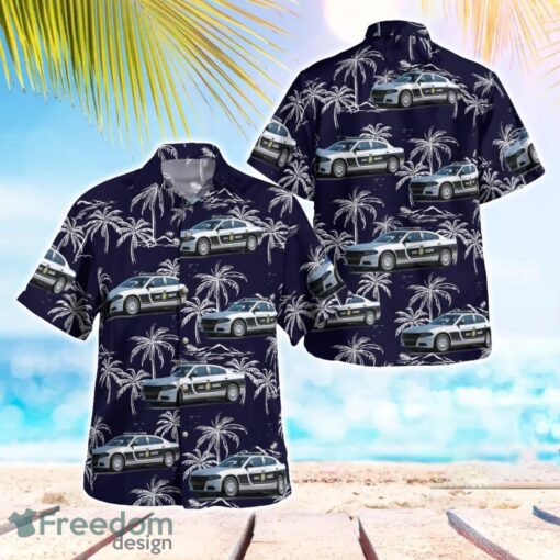 North Carolina Highway Patrol Dodge Charger sedan 3D Summer Aloha Hawaiian Shirt Product Photo 1