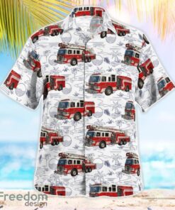 North Carolina Kings Mountain Fire Department Beach Hawaiian Shirt Product Photo 2