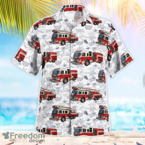 North Carolina Kings Mountain Fire Department Beach Hawaiian Shirt Product Photo 2