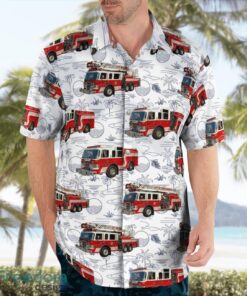 North Carolina Kings Mountain Fire Department Beach Hawaiian Shirt Product Photo 3