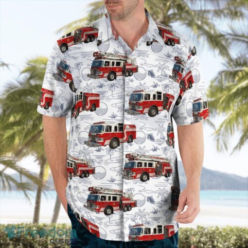 North Carolina Kings Mountain Fire Department Beach Hawaiian Shirt Product Photo 3