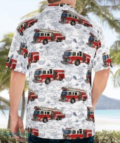 North Carolina Kings Mountain Fire Department Beach Hawaiian Shirt Product Photo 4