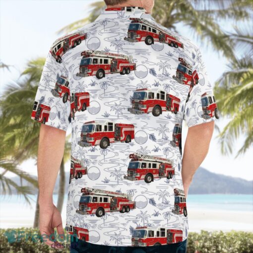 North Carolina Kings Mountain Fire Department Beach Hawaiian Shirt Product Photo 4