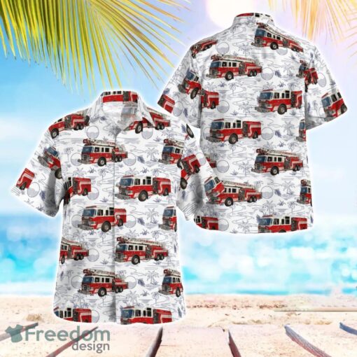 North Carolina Kings Mountain Fire Department Beach Hawaiian Shirt Product Photo 1