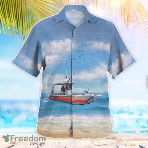 North River Fire District Fireboat Hawaiian Shirt Beach Summer Shirt Hawaiian Shirt Beach Summer Shirt Product Photo 3