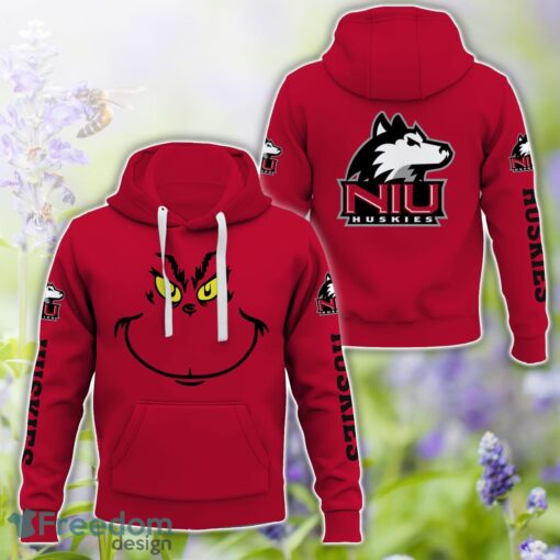 Northern Illinois Huskies Grinch Face All Over Printed 3D T-Shirt Sweatshirt Hoodie Product Photo 1