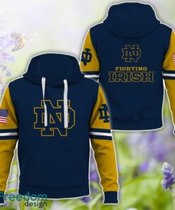 Notre Dame Fighting Irish Logo Team 3D T-Shirt Sweatshirt Hoodie Zip Hoodie For Fans Product Photo 1