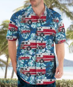 Ocean City Volunteer Fire Company, Maryland Hawaiian Shirt Beach Summer Shirt Product Photo 4