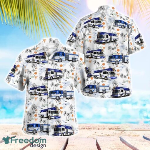 Ocean Isle Beach Fire Department, North Carolina Beach Hawaiian Shirt Gift For Summer Holiday Product Photo 1