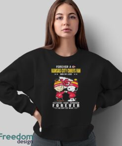 Official Charlie Brown and Snoopy Forever A Kansas City Chiefs fan Win Or Lose Yesterday Today Tomorrow Forever No Matter What shirt image Official Charlie Brown and Snoopy Forever A Kansas City Chiefs fan Win Or Lose Yesterday Today Tomorrow Forever No Matter What shirt - Sweatshirt