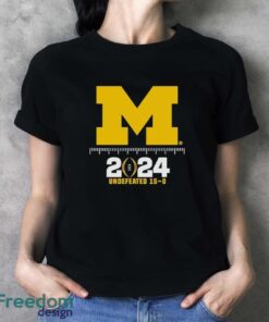 Official michigan Wolverines Logo National Champions 2024 Undefeated 15 0 Shirt image Official michigan Wolverines Logo National Champions 2024 Undefeated 15-0 Shirt - Ladies T-Shirt