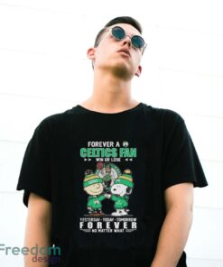 Official Peanuts Snoopy And Charlie Brown Forever A Boston Celtics Fan Win Or Lose Yesterday To Day Tomorrow No Matter What Shirt - G500 Gildan T-Shirt