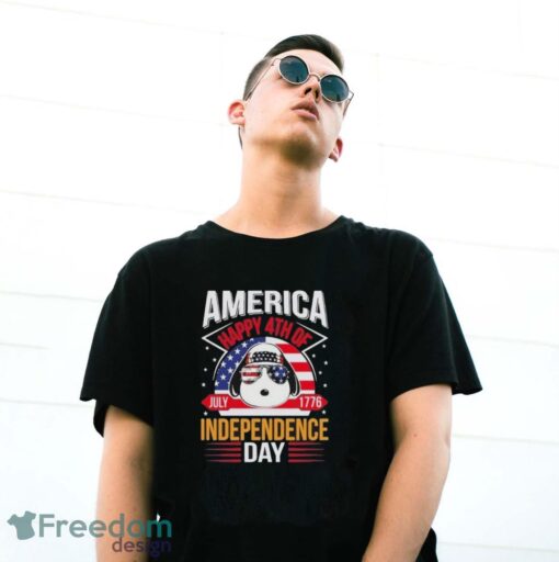 Official Snoopy America Independence Day Happy 4th Of July shirt - G500 Gildan T-Shirt