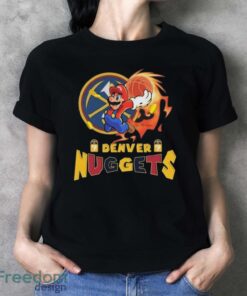 Official Super Mario NBA Basketball Denver Nuggets Shirt - Ladies T-Shirt