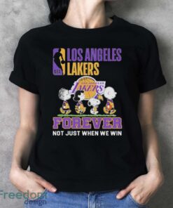 Official The Peanut Characters Abbey Road Los Angeles Lakers Forever Not Just When We Win Shirt image Official The Peanut Characters Abbey Road Los Angeles Lakers Forever Not Just When We Win Shirt - Ladies T-Shirt