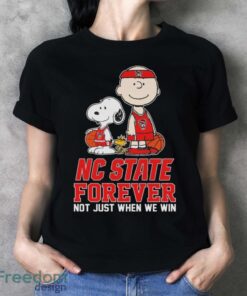 Official The Peanuts Movie Characters Nc State Wolfpack Forever Not Just When We Win Shirt - Ladies T-Shirt