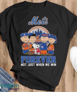 Official The Peanuts Movie Characters New York Mets Forever Not Just When We Win Shirt